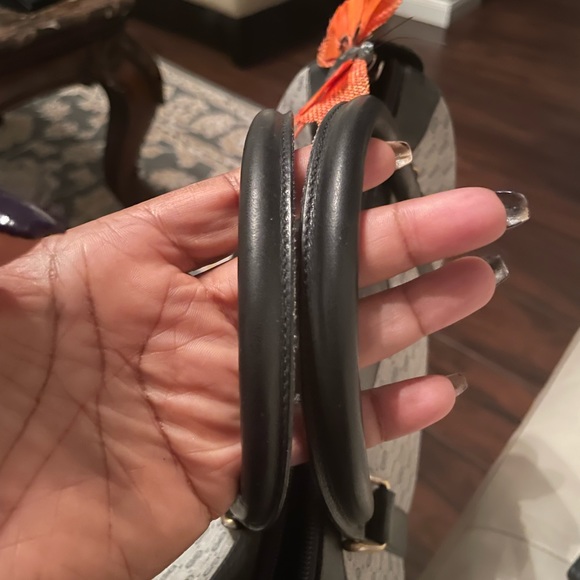 Gucci hand bag wallet and key holder Navy Blue Micro G. - Picture 12 of 14